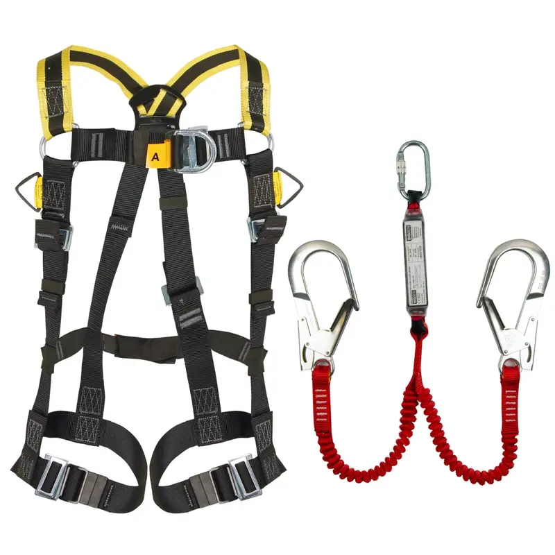 Bigben HA Design Fall Arrest Harness Kit with 2-Meter Energy-Absorbing Lanyard