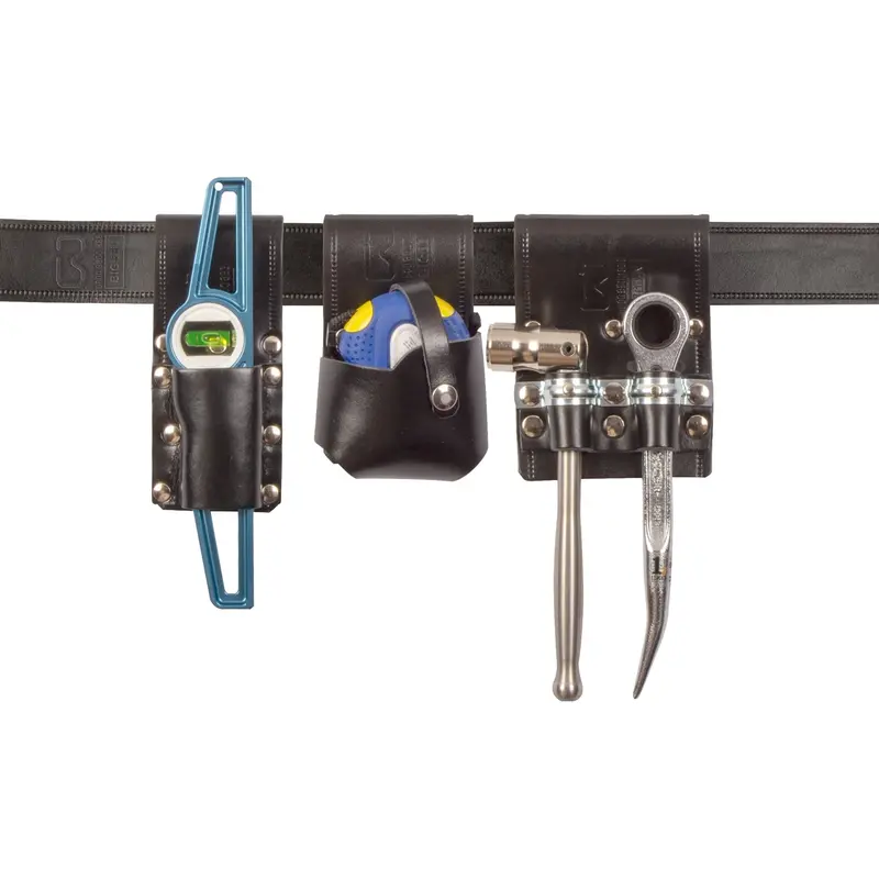 Bigben® Leather Belt Set & Tools - Black 1