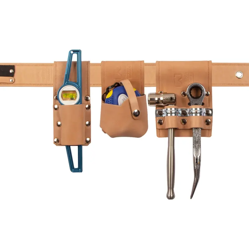 Bigben® Leather Belt Set & Tools - Natural 1