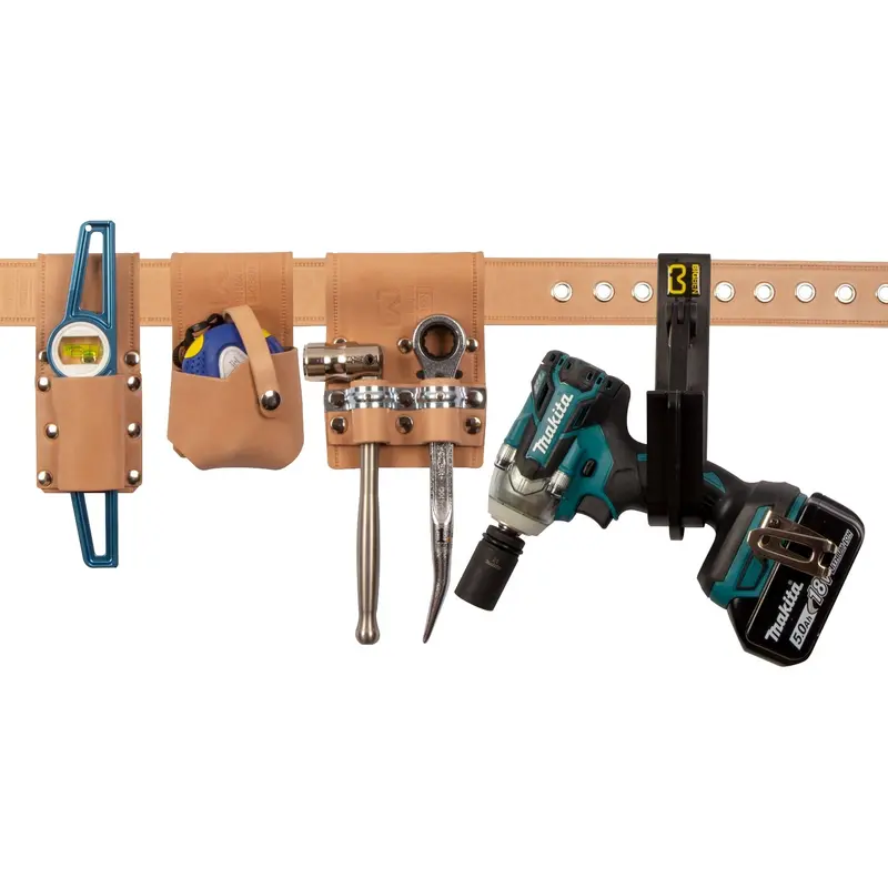 Bigben® Leather Belt Set & Tools With Makita Impact Wrench - Natural 1