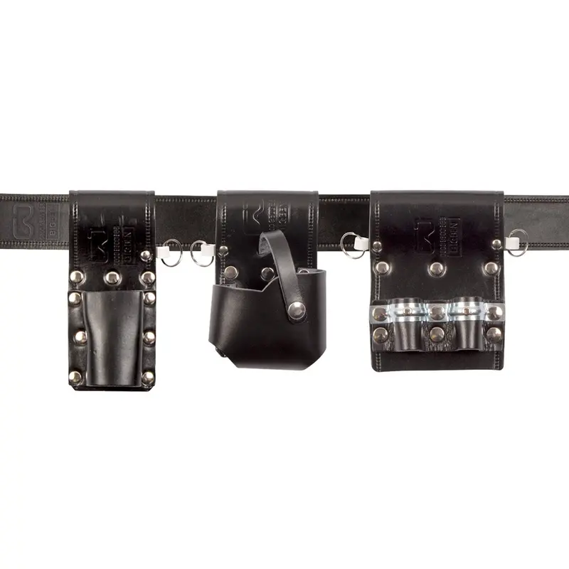 Bigben® Leather Belt Set With Tether Anchor Points - Black 1