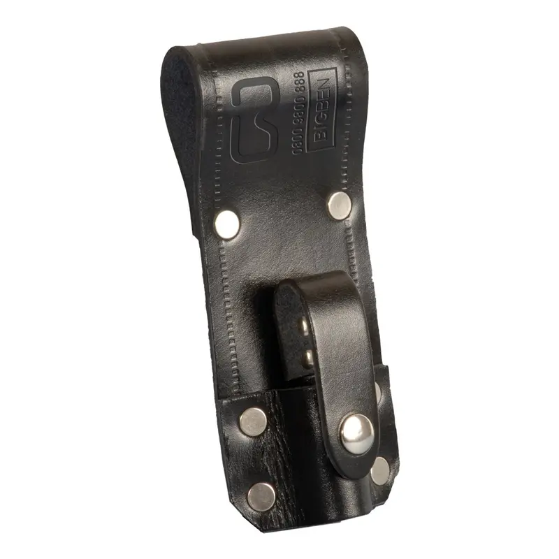 Bigben® Long Single Spanner Frog With Safety Loop - Black Leather 1