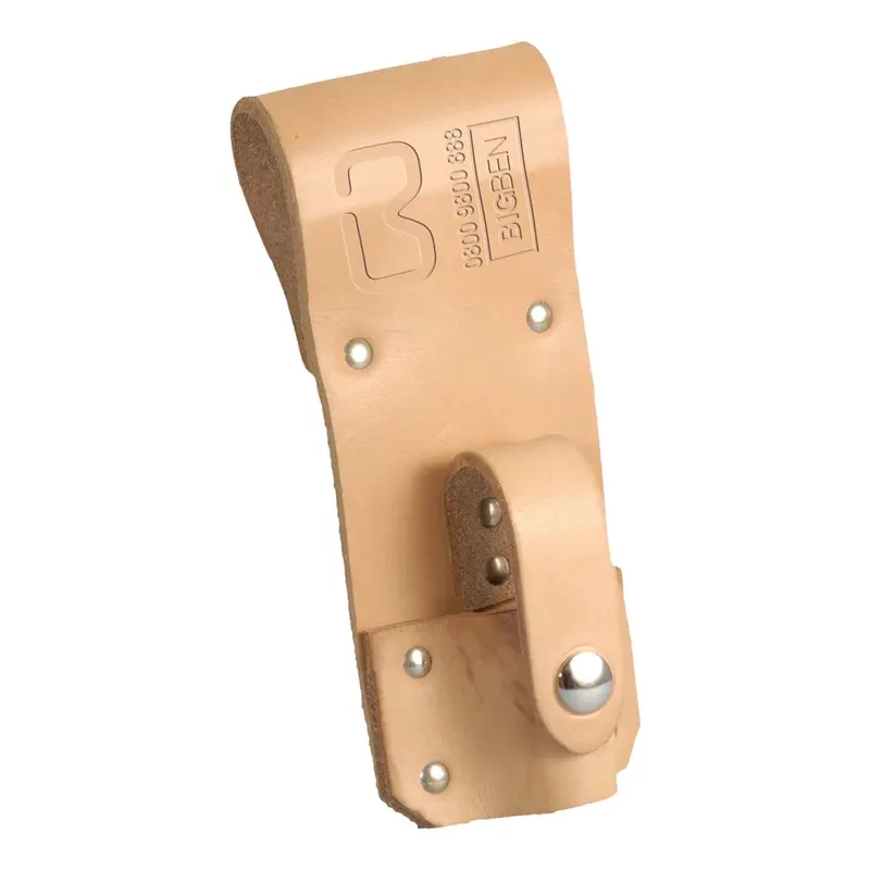 Bigben® Long Single Spanner Frog With Safety Loop - Natural Leather 1