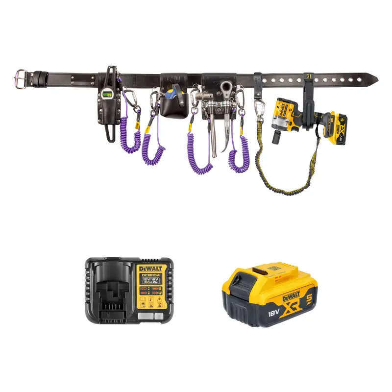 Bigben Tethered Belt & Tool Kit With Dewalt Impact Wrench Kit - Black 1