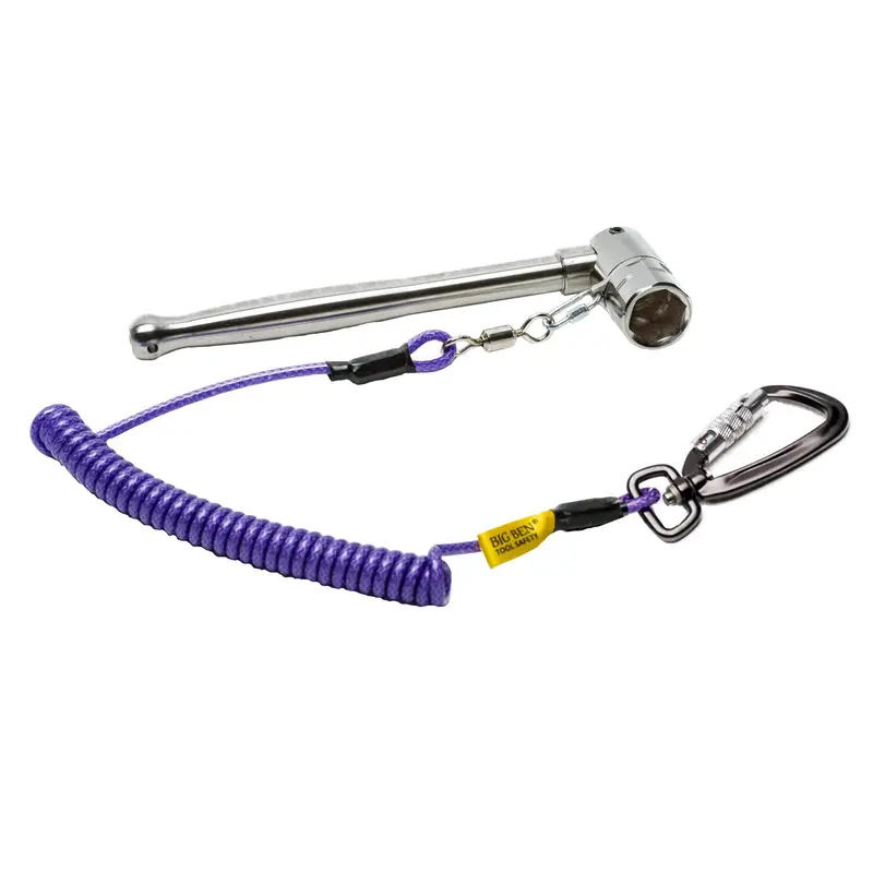 Bigben® Titanium Hex Box Spanner With Poker Handle & Carabina Type Tether 1