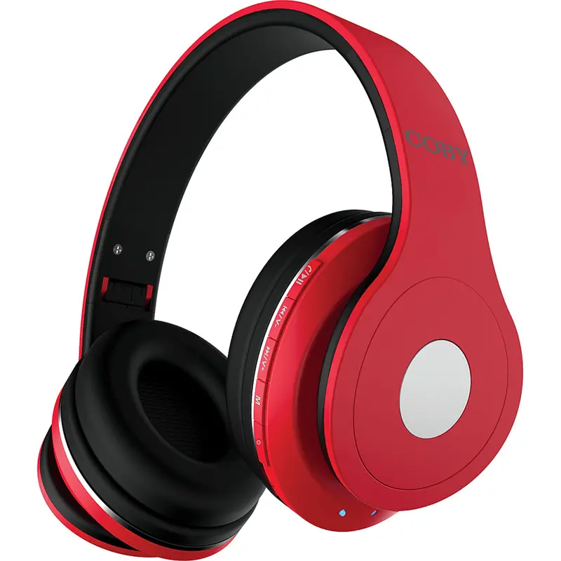 Bluetooth® Headphones W/Mic, Red 1
