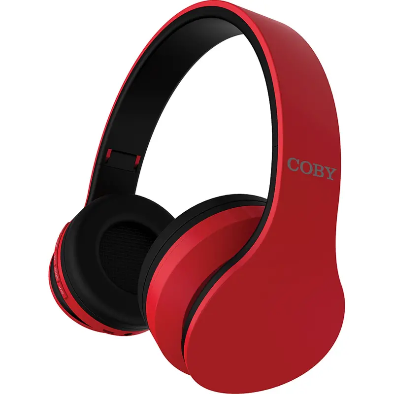 Bluetooth® Headphones W/Mic, Red 1