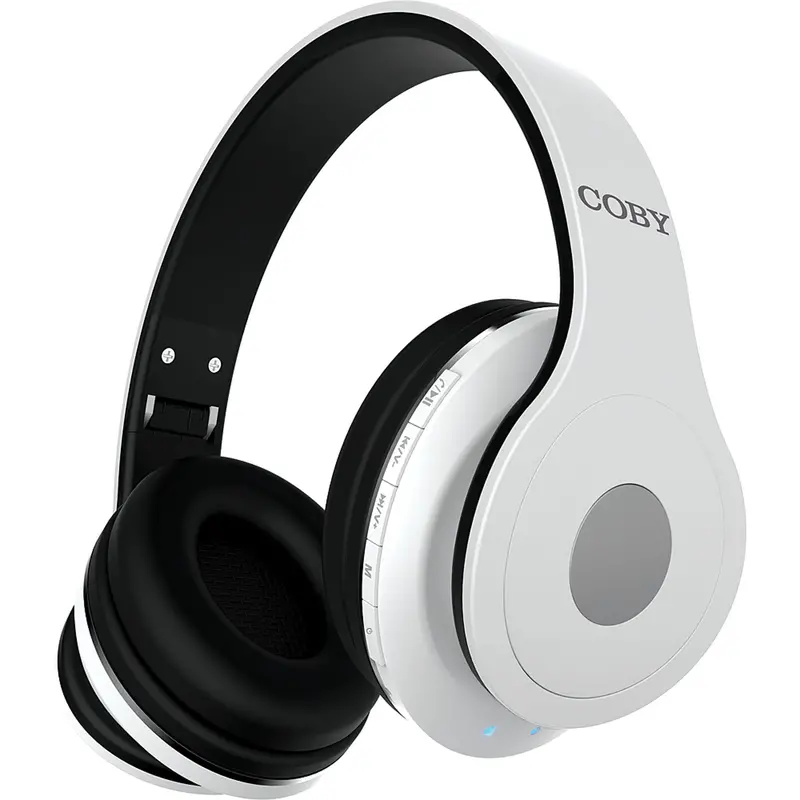 Bluetooth® Headphones W/Mic, White 1