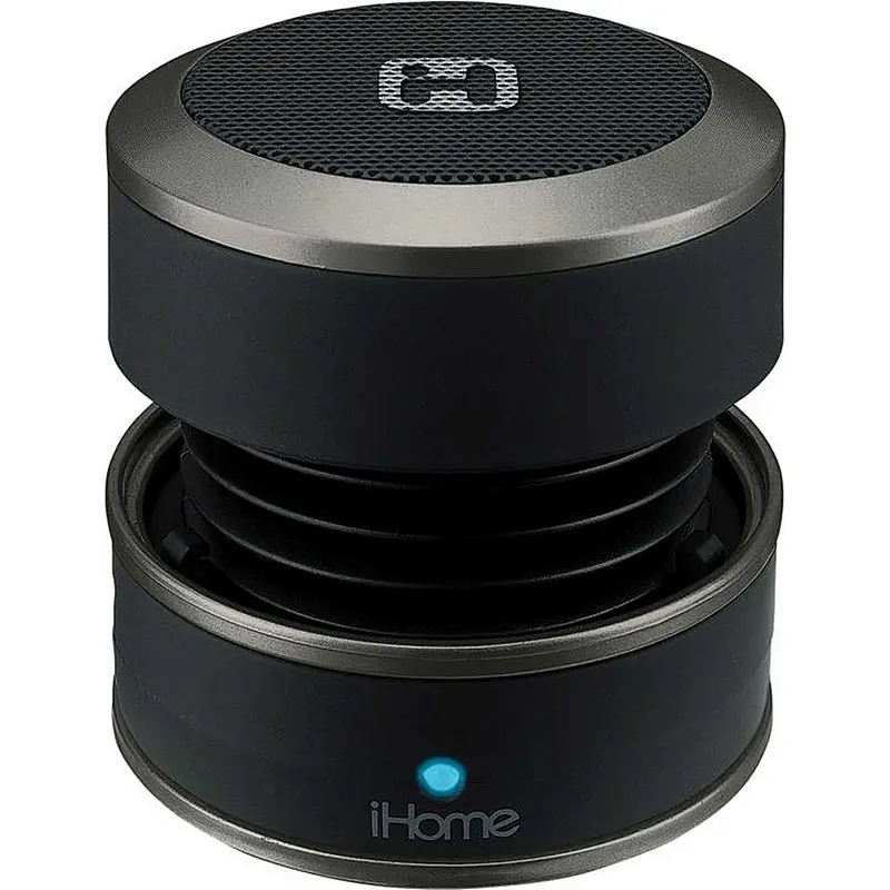 Bluetooth Rechargeable Mini Speaker System In Rubberized Finish, Black 1