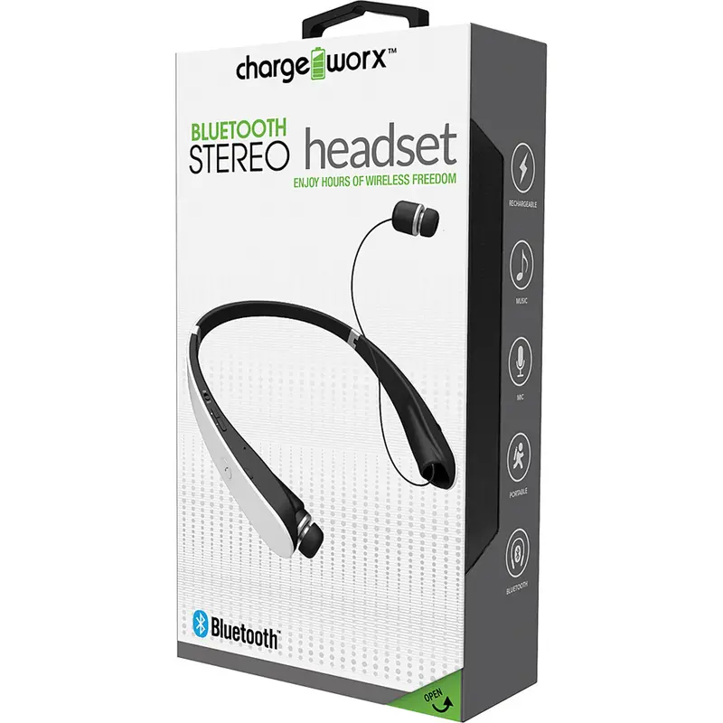 Bluetooth Stereo Headset, White 1