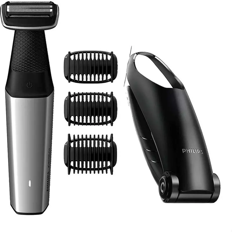 Bodygroom Series 5000 Men's Rechargeable Trimmer With Back Attachment 1
