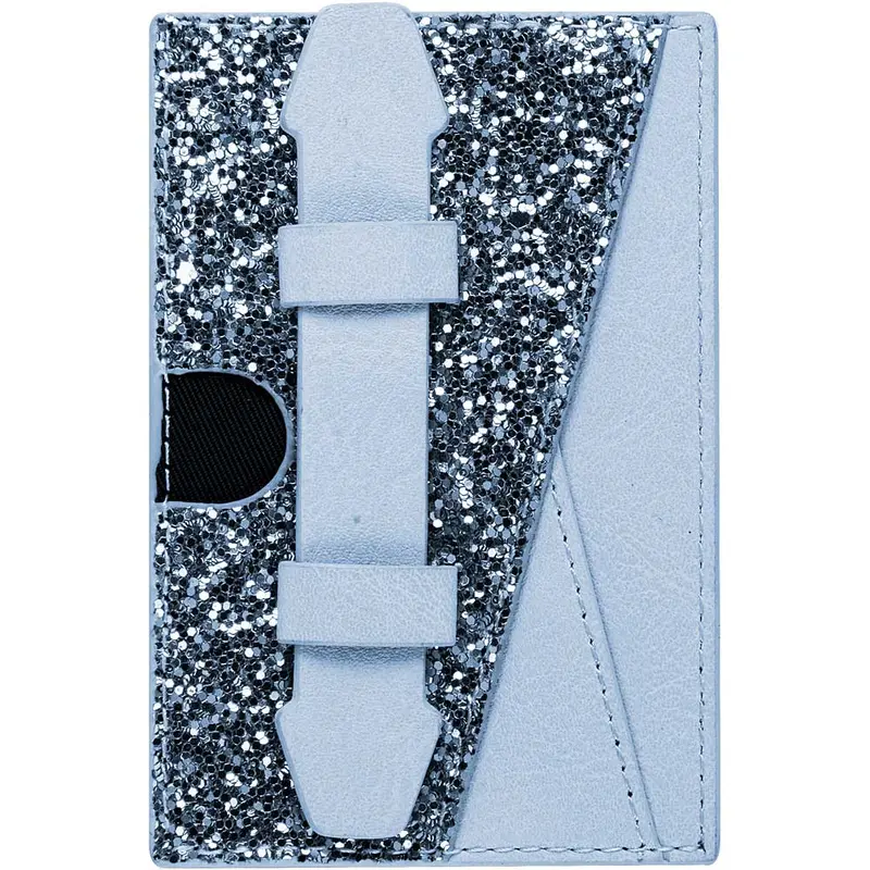 Card Wallet W/ Finger Holder, Blue 1