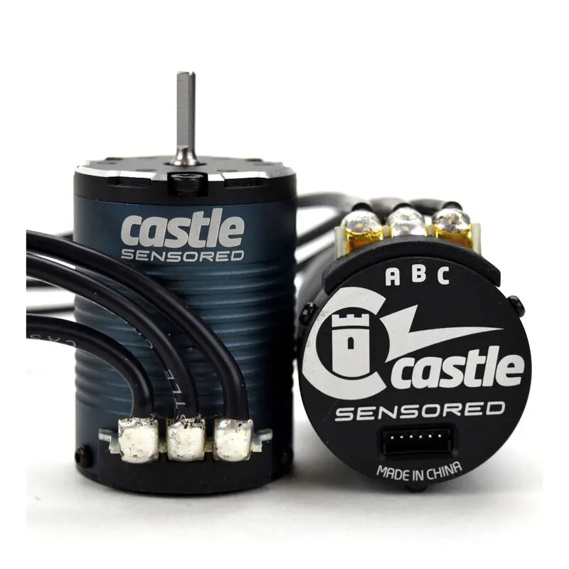 Castle Creations 1/10 4-Pole Sensored Brushless Motor, 1406-1900Kv: 4Mm Bullet 1
