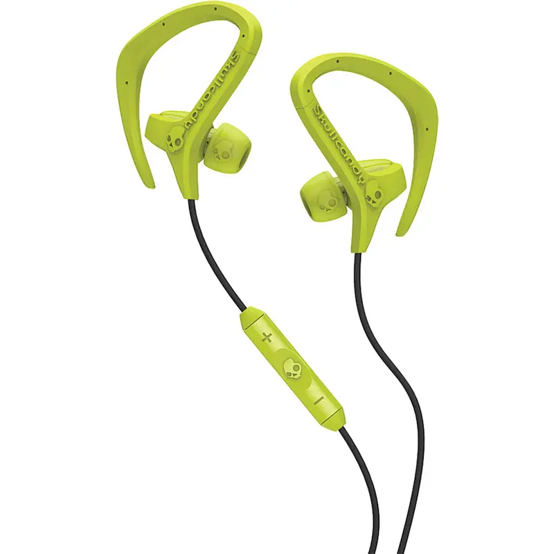 "Chops" Sport Earbuds, Hot Lime Green 1