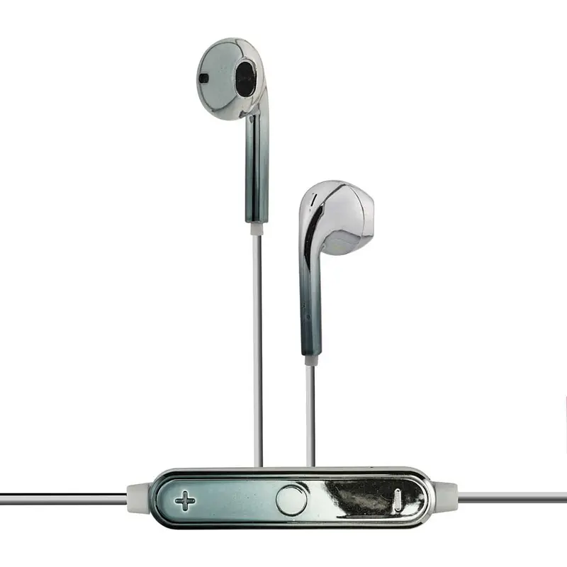 Color Chrome Bluetooth Earbuds, Blue/Silver 1