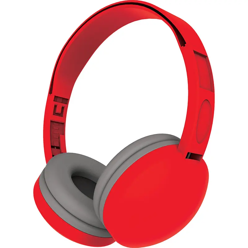 Color Kids Headphone W/Mic, Red 1