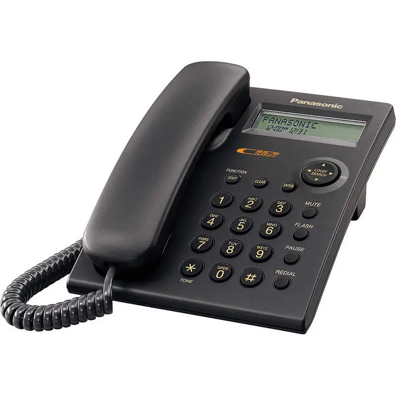 Corded Phone With Caller Id, Black 1