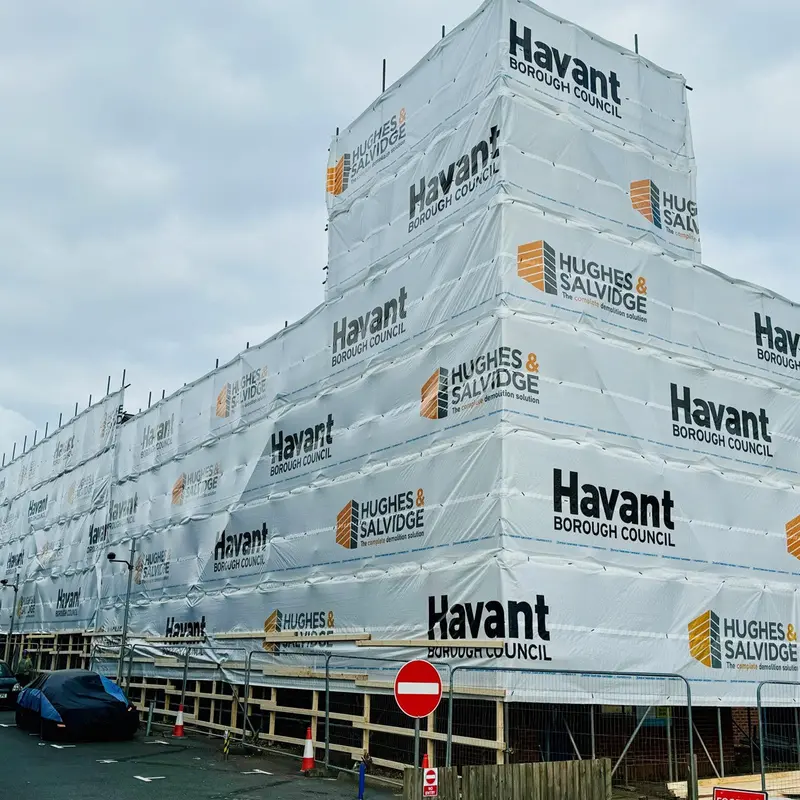 Custom Printed Scaffold Sheeting 1