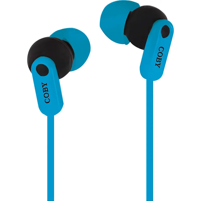 Cve-108-Blu Tangle Free Splash Stereo Earbuds 1