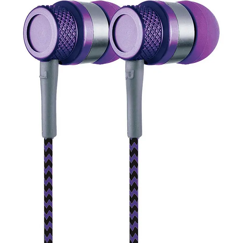 Cve-200-Blk Jammerz Metal Stereo Earbuds, Purple 1
