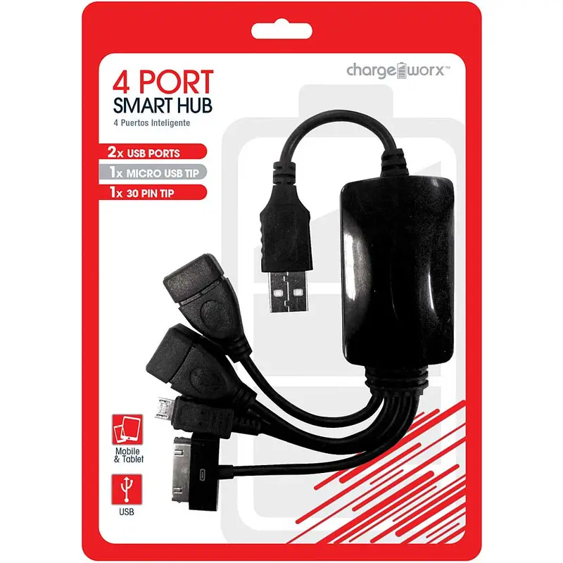 Cx5508bk 4-Port Usb Hub, Black 1