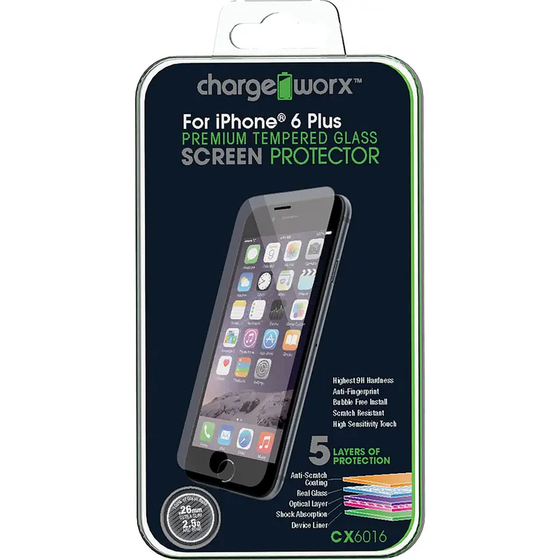 Cx6016 Iphone 6 Plus, Premium Tempered Glass Protector, 1Pk 1
