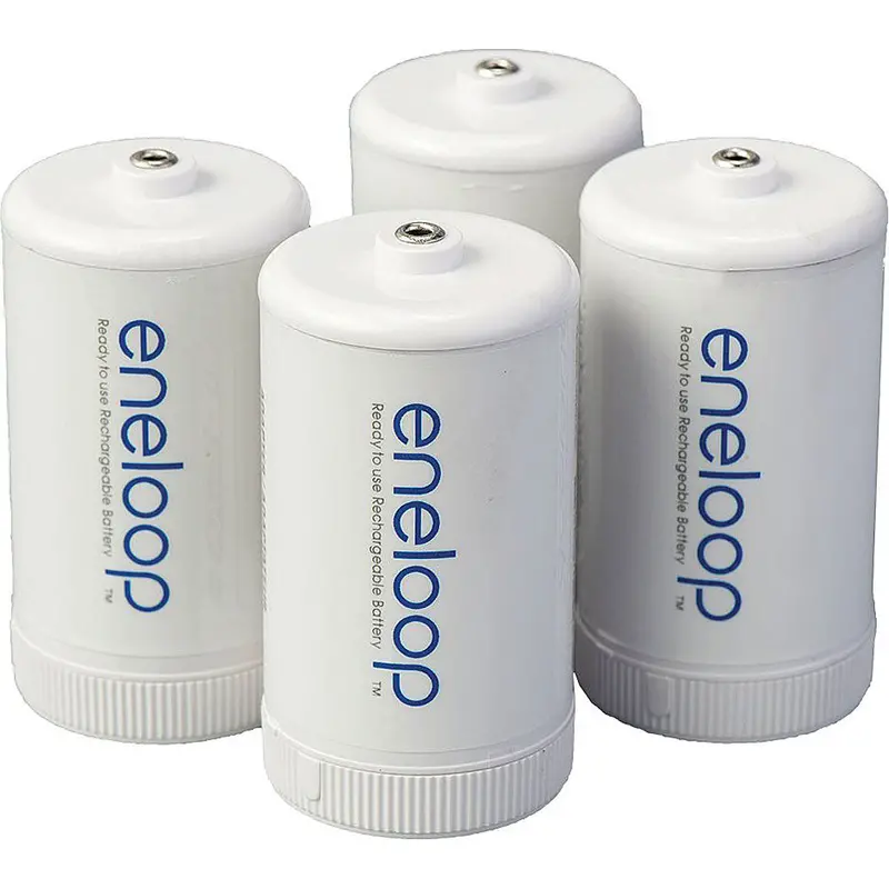 D Size Spacers For Use With Ni-Mh Rechargeable Aa Battery, 4 Count 1