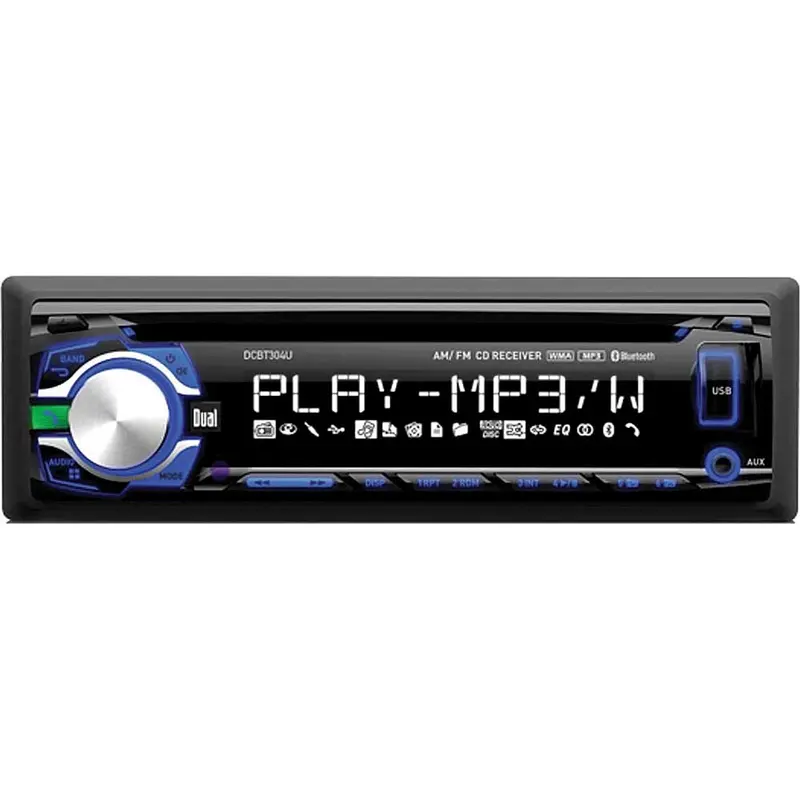 Dcbt304u Single-Din Bluetooth Cd Receiver W/ Front Panel Usb 1