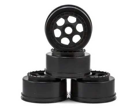 De Racing 17Mm Hex "Trinidad" Short Course Wheels (Black) (4) (Sc8/Senton) 1