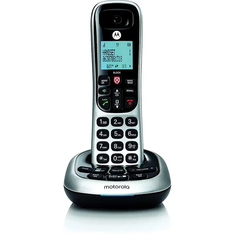Dect 6.0 Cordless Phone With Answering Machine And Call Block, 1 Handset 1