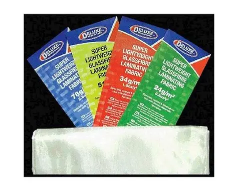 Deluxe Materials Lightweight Fibreglass Laminating Fabric Cloth (Assorted Sizes) 1