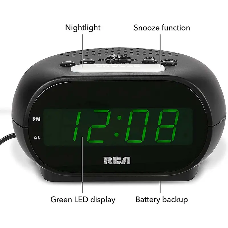Digital Alarm Clock With Night Light 1