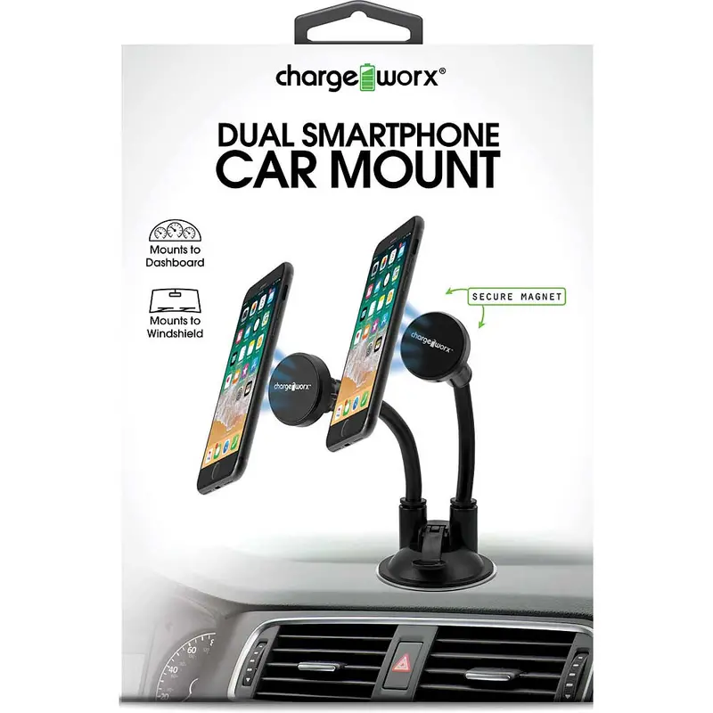 Dual Smartphone Air Vent Mount 1