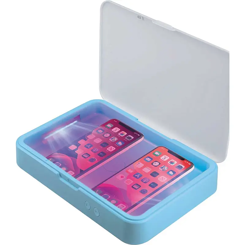 Dual Uv-C Sanitizing Box For 2 Phones Or Tablet 1