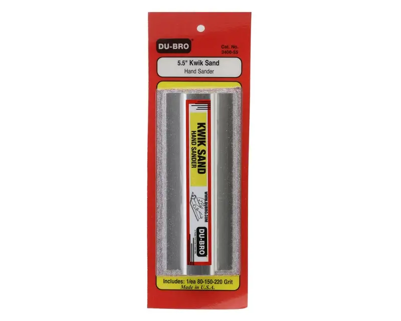 Dubro Kwik Sand Hand Sander (Assorted Sizes) 1