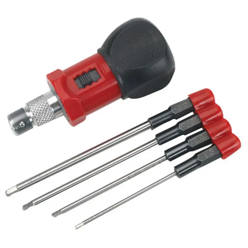 Dynamite 4-Piece Metric Hex Wrench Set With Handle 1
