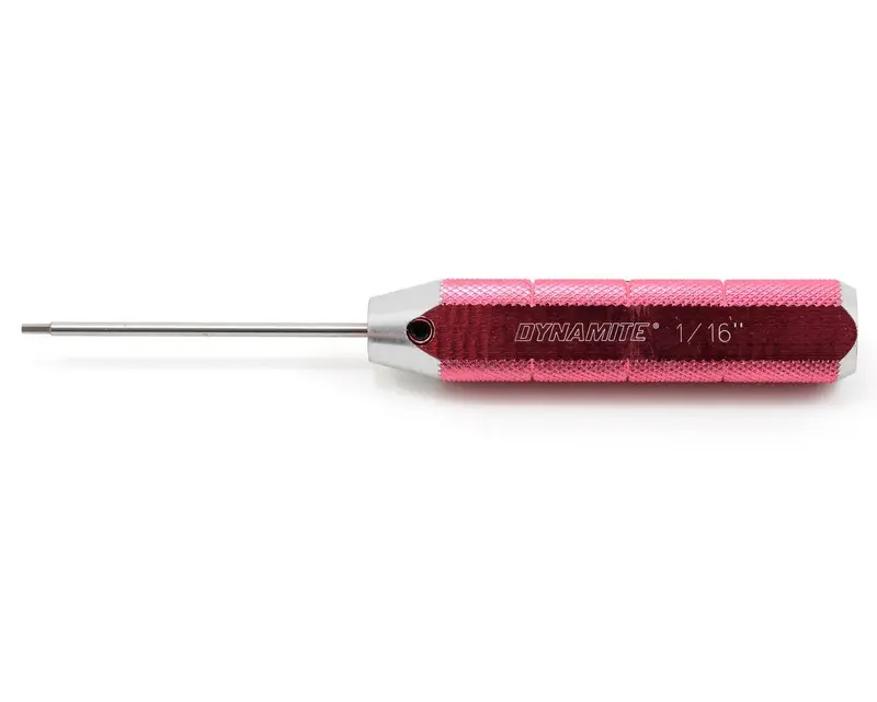 Dynamite Machined Hex Driver, Red: 1/16" 1