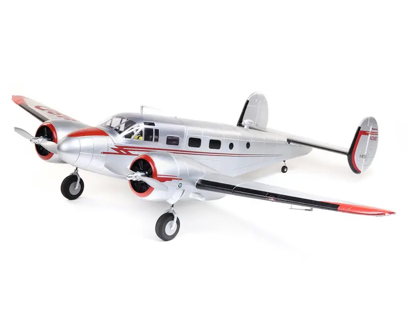 E-Flite Beechcraft D18 1.5M Bnf Basic W/ Smart & Safe 1