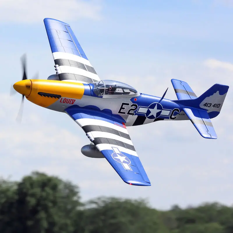 E-Flite P-51D Mustang 1.5M Smart Bnf Basic With As3x And Safe Select 1