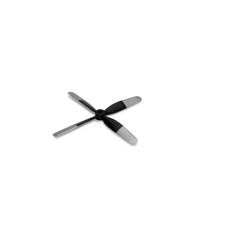 E-Flite Umx P-51 Voodoo 4-Blade Propeller, 4.5 X 4.0 (Silver Tipped) 1
