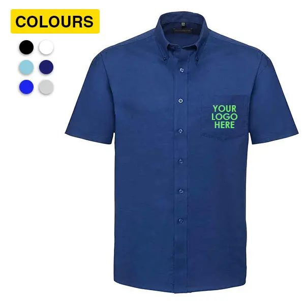 Easy Care Oxford Shirts - Short Sleeves, 6 Colours 1