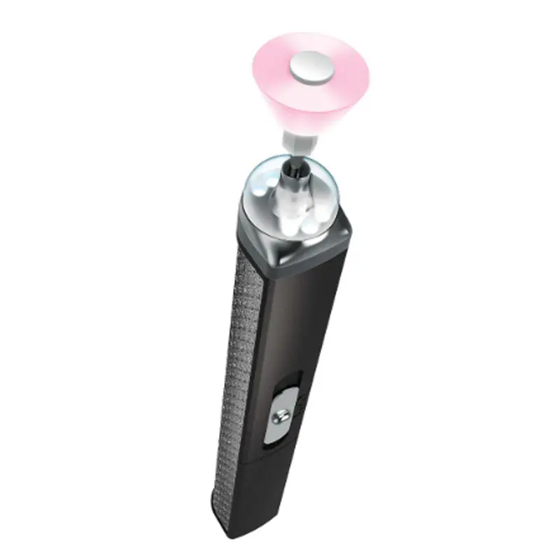 Echargeable Salon Style Manicure Set With Led Light, Black/Silver 1