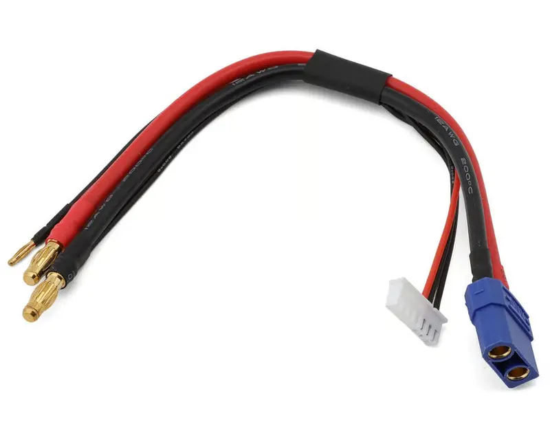 Ecopower 2S Charge/Balance Charge Lead Adapter (5Mm Male Bullets To Female Xt90) (12Awg) (7-Pin Xh Balance Plug) 1