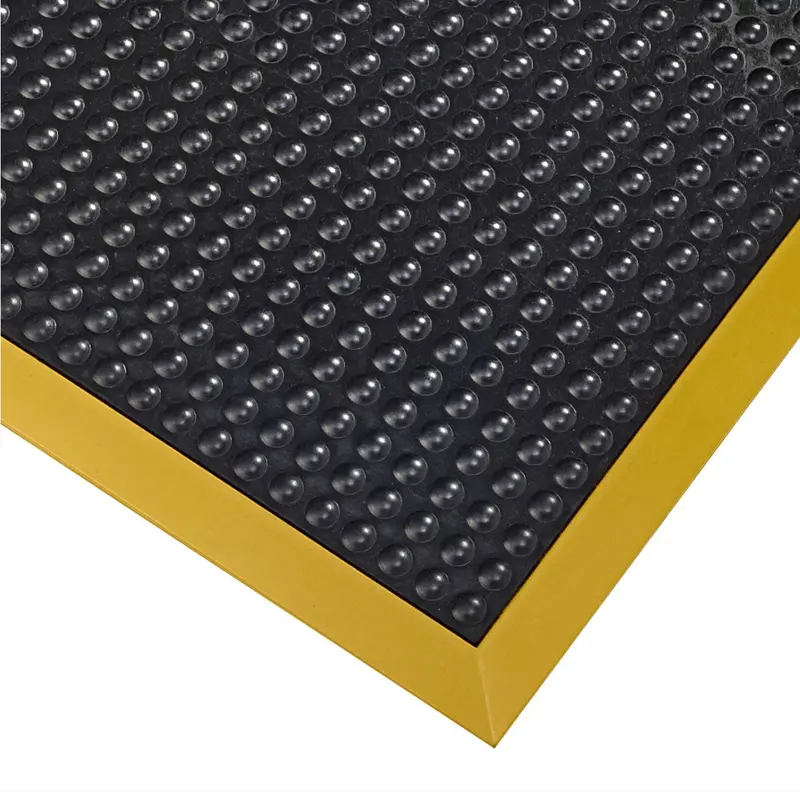 Ergotred Anti-Fatigue Bubble Mat Black/Yellow 1