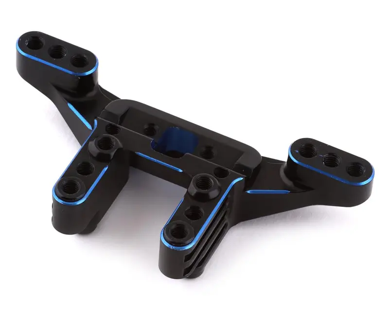 Exotek B6.3/T6.1/Sc6.1 Aluminum Front Camber Mount (Black/Blue) 1