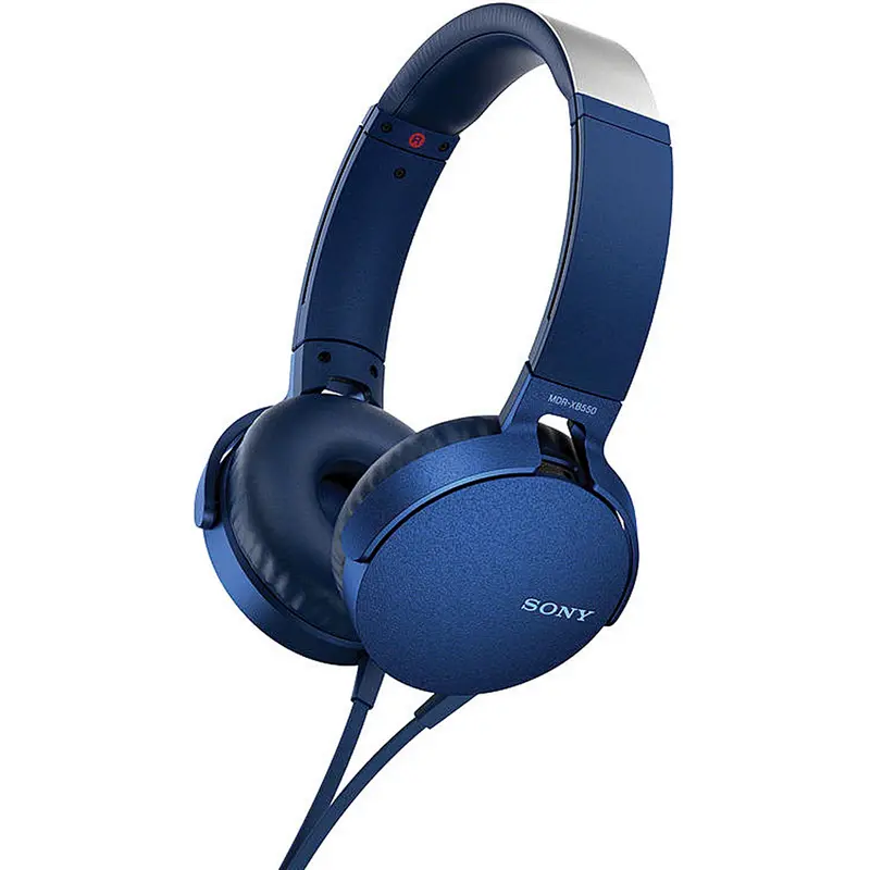 Extra Bass™ Headphones W/Mic Blue 1