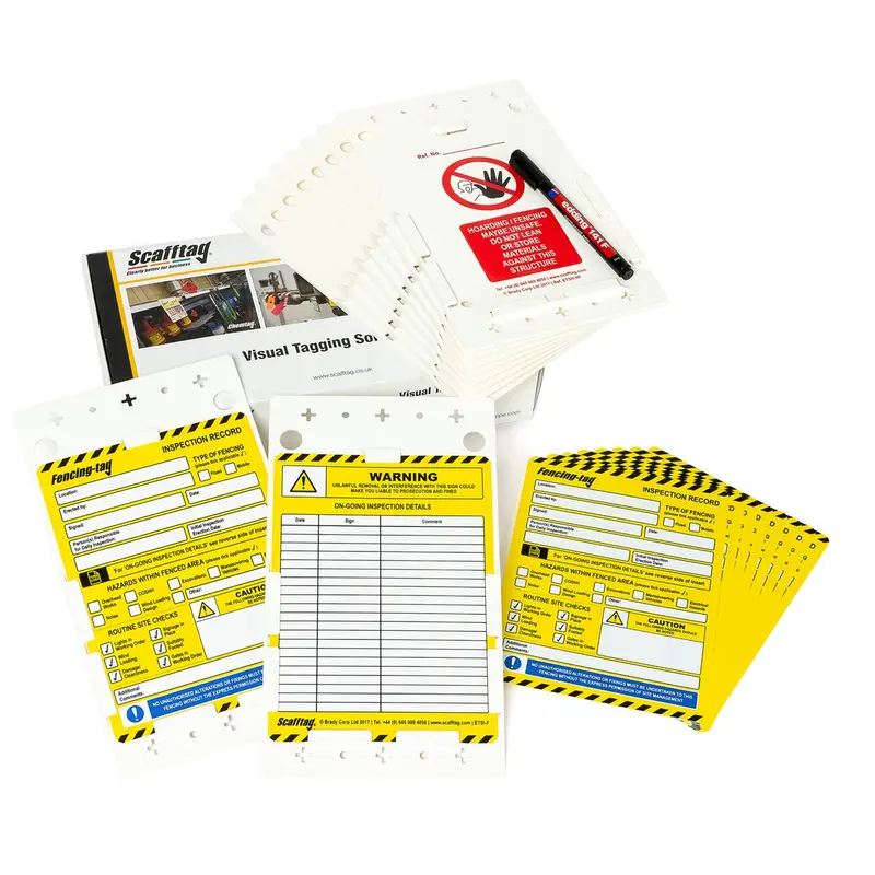 Fencing Tag Kit (10 Holders, 10 Inserts, 1 Pen) 1