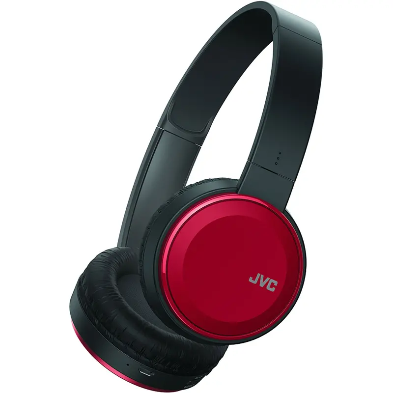 Flat Headphones W/Mic, Red 1