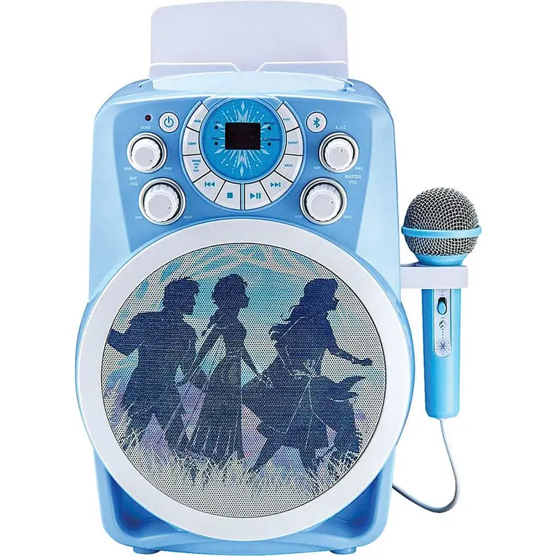 Frozen 2 Bluetooth Cdg Karaoke Machine With Led Disco Party Lights 1
