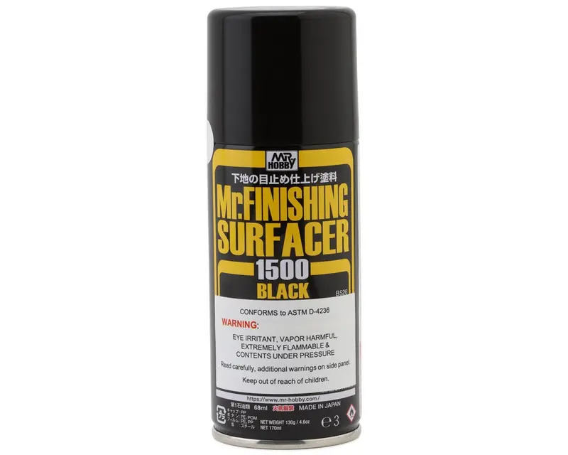 Gsi Creos Mr. Hobby Mr. Finishing Surfacer 1500 (Black) 1